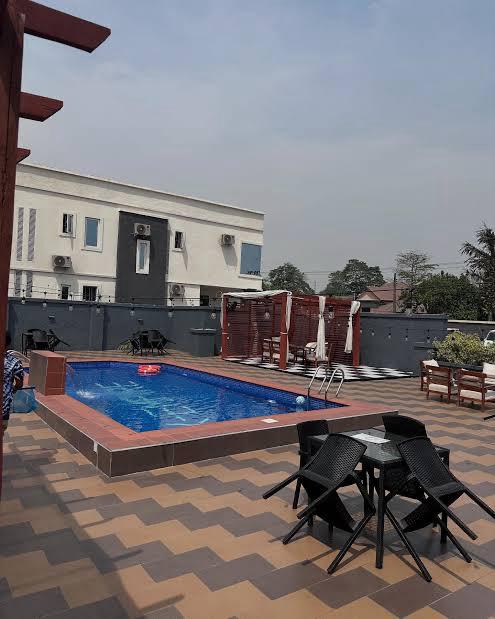 Pool with Lounge Area